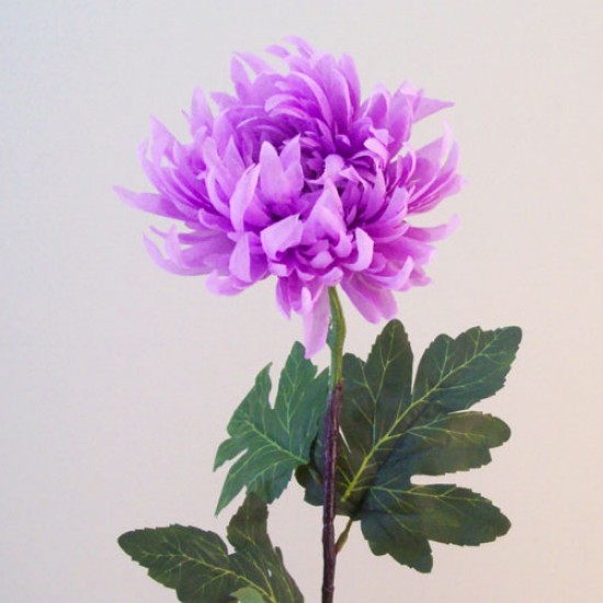 Lilac Silk Chrysanthemum 82cm Artificial Flowers